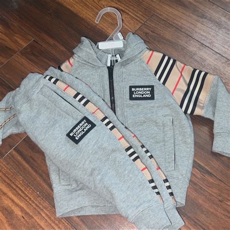 burberry sweat outfit|burberry sweatsuit toddler.